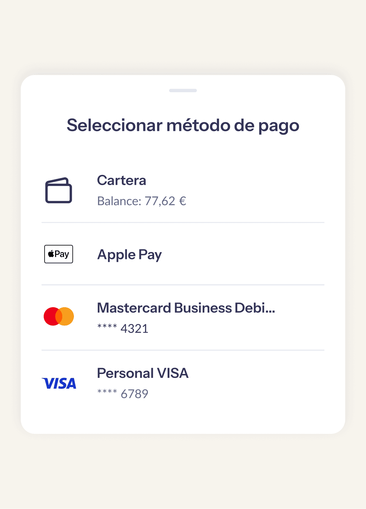Paga la recarga desde la app, sin tarjetas físicas